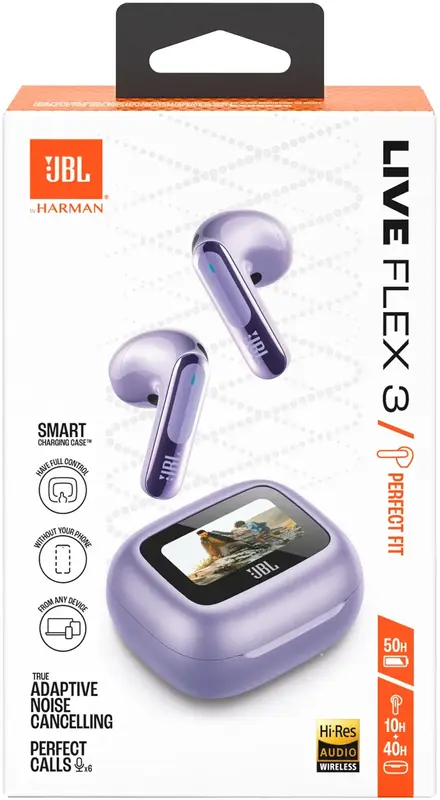 Наушники JBL Live Flex 3 (Purple) JBLLIVEFLEX3PUR фото