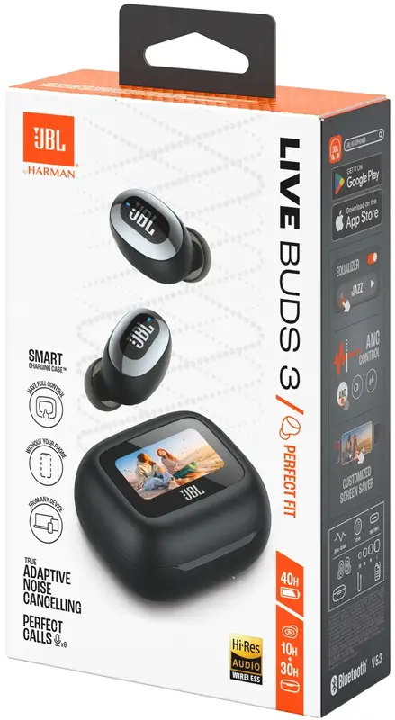 Навушники JBL Live Buds 3 (Black) JBLLIVEBUDS3BLK - фото - №15