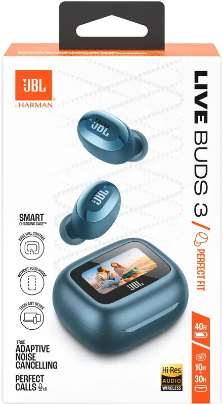 Навушники JBL Live Buds 3 (Blue) JBLLIVEBUDS3BLU - фото - №15