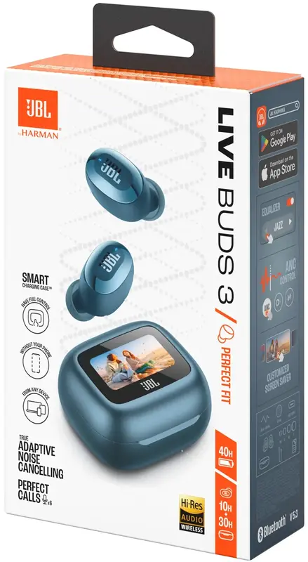 Навушники JBL Live Buds 3 (Blue) JBLLIVEBUDS3BLU - фото - №16