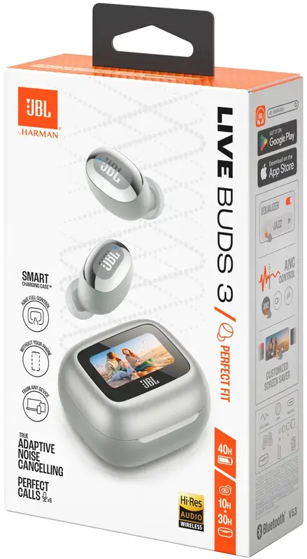 Навушники JBL Live Buds 3 (Silver) JBLLIVEBUDS3SIL - фото - №16