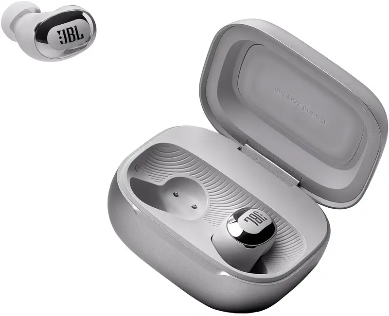 Навушники JBL Live Buds 3 (Silver) JBLLIVEBUDS3SIL - фото - №11