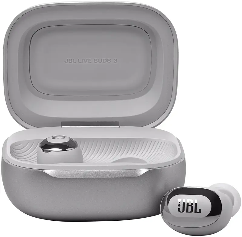 Навушники JBL Live Buds 3 (Silver) JBLLIVEBUDS3SIL - фото - №1