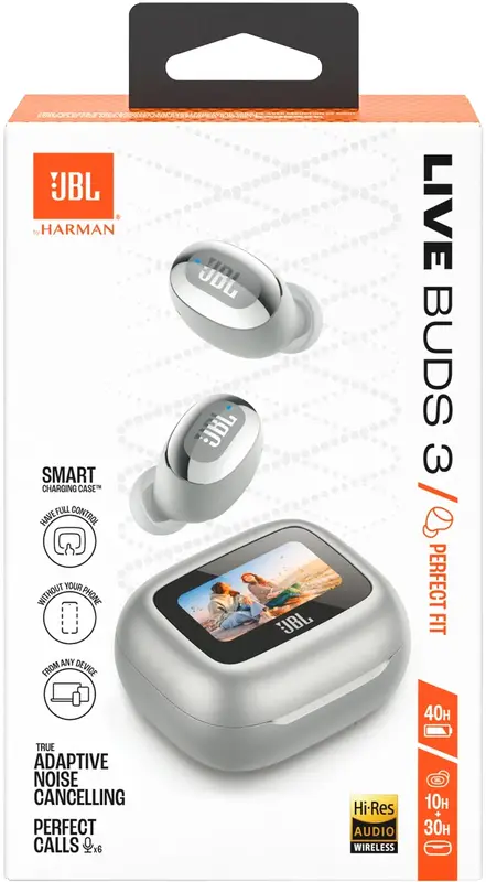 Навушники JBL Live Buds 3 (Silver) JBLLIVEBUDS3SIL - фото - №17