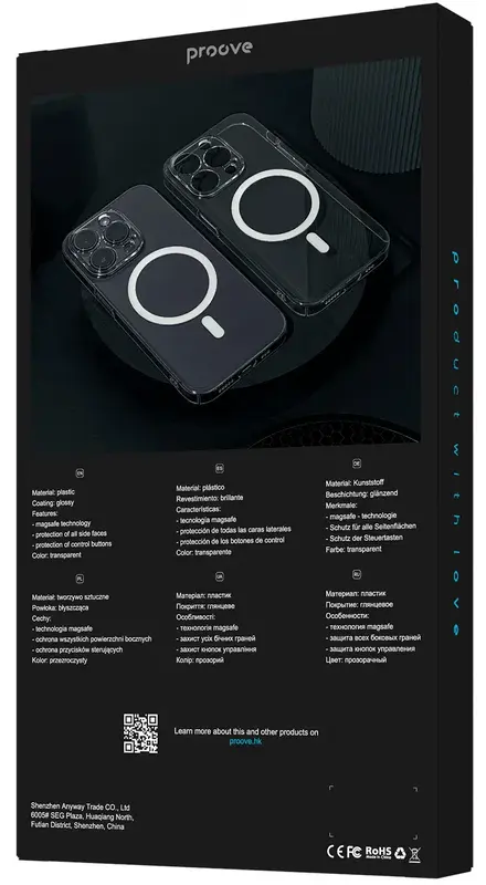 Чeхол для iPhone 15 Pro Proove Crystal Case with MagSafe transparent - фото - №2