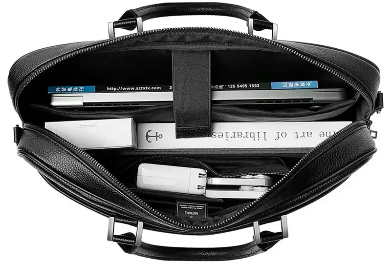 Сумка WIWU Lock Brief для MacBook 16" (black) - фото - №4