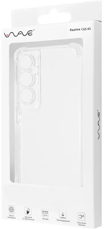 Чехол для Realme C65 4G WAVE Ghost (clear) фото