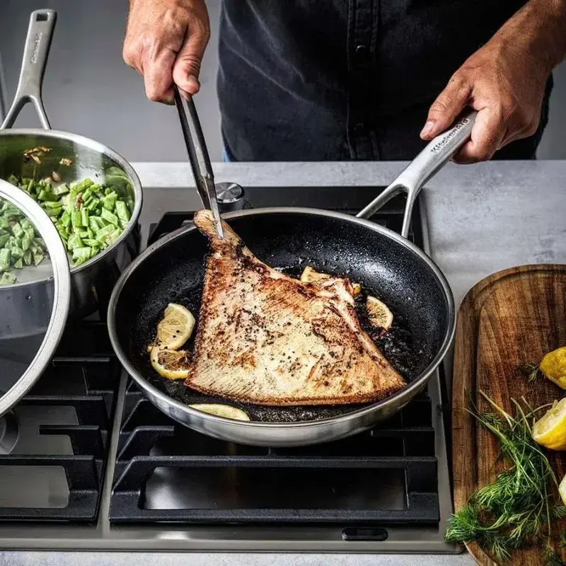 Набір сковорідок KitchenAid MSS, 24+28 см (CC006066-001) - фото - №4