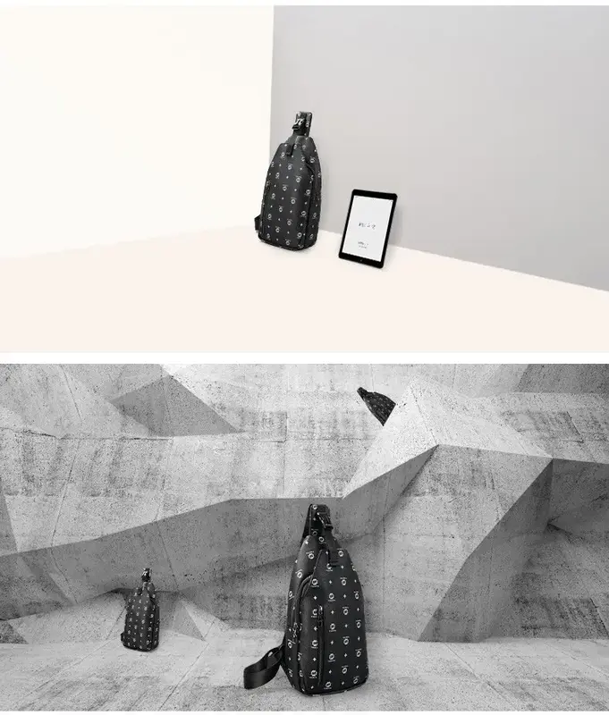 Сумка слінг Tigernu T-S8027PU Black - фото - №3