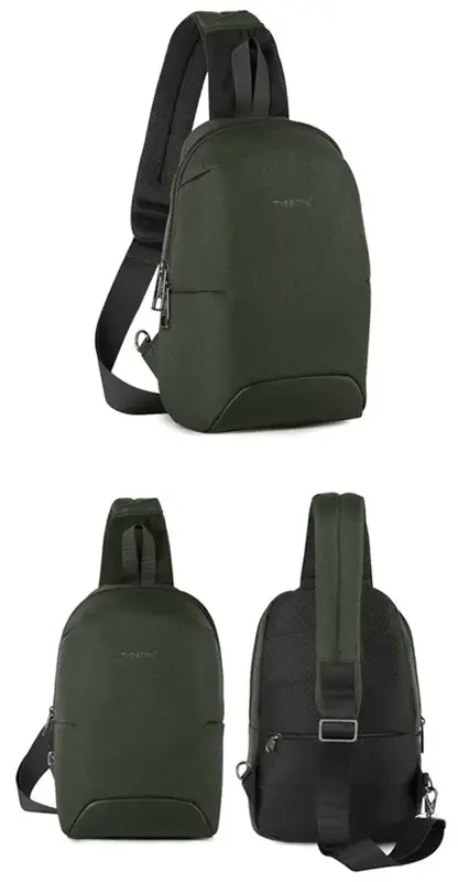 Сумка слінг Tigernu T-S8093S Army Green - фото - №2