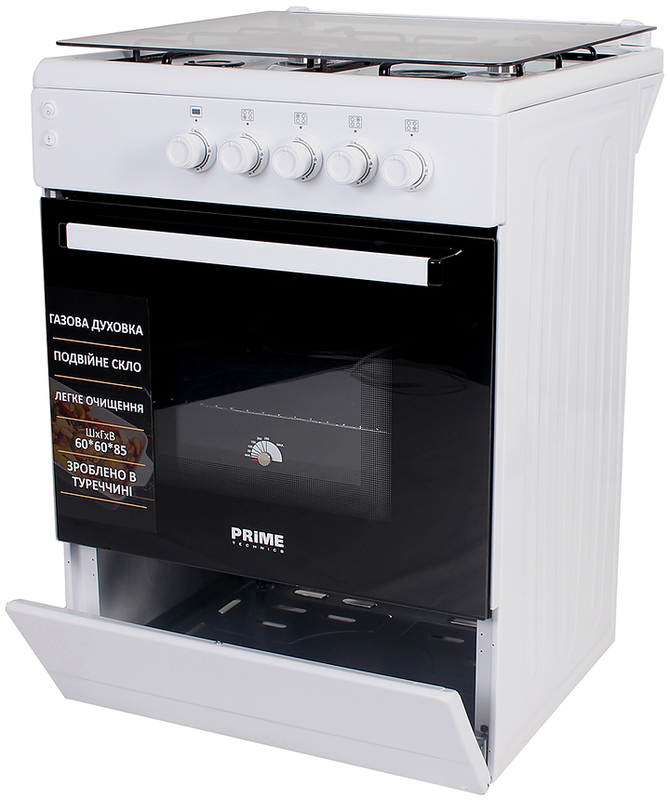 Плита газовая Prime Technics PSG 64017 W - фото - №1