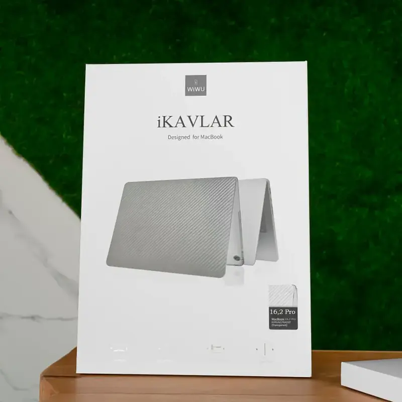 Накладка WIWU iKavlar Crystal Shield MacBook Pro 16,2" (white) - фото - №1