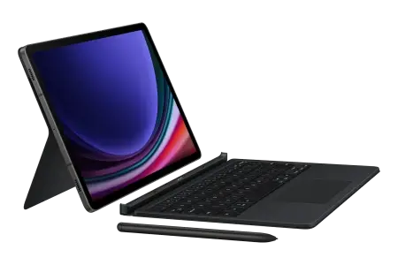 Чохол для Samsung Tab S9/Tab S9 FE Book Cover Keyboard Black - фото - №6