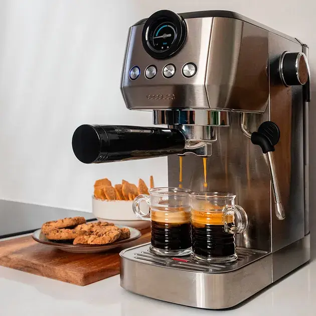 Кофеварка рожковая Cecotec Power Espresso 20 Steel Pro (CCTC-01984) фото