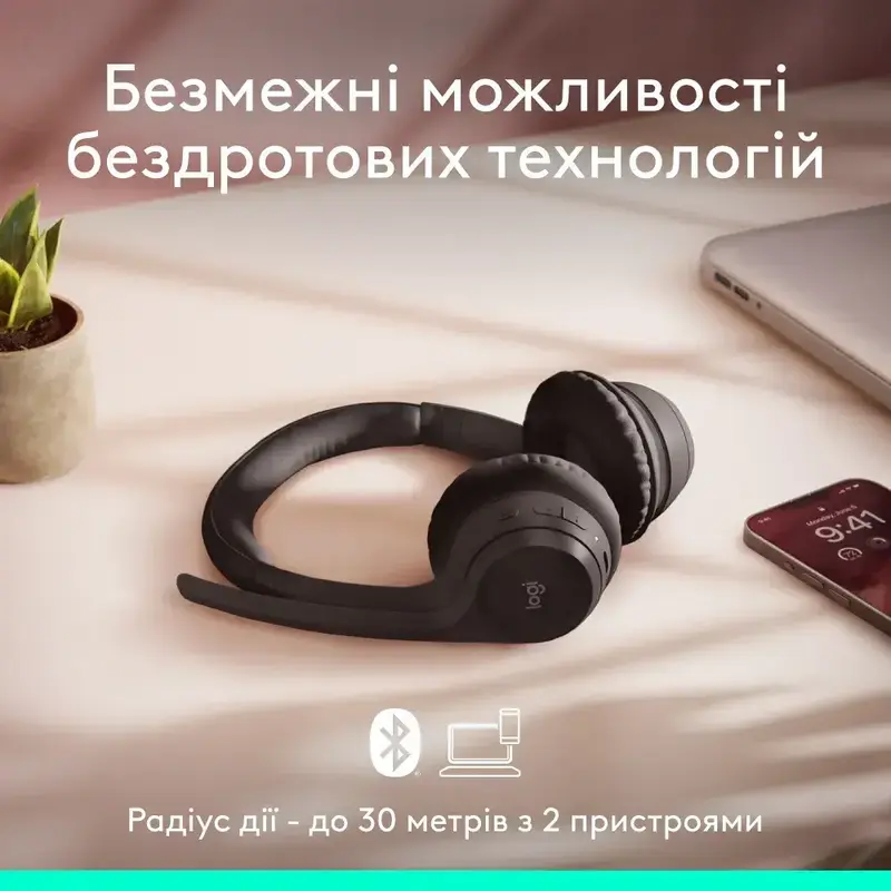 Гарнітура Logitech Zone 300 Black - фото - №3