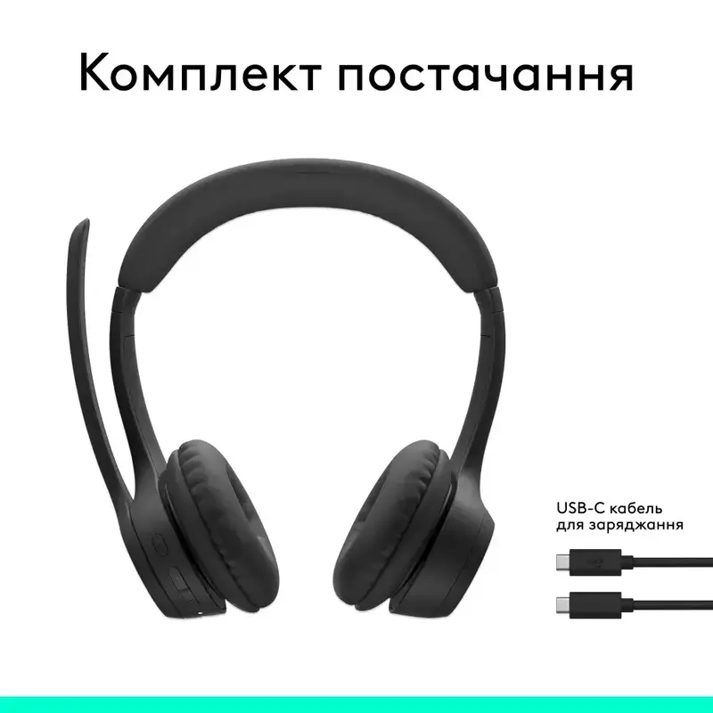 Гарнітура Logitech Zone 300 Black - фото - №9