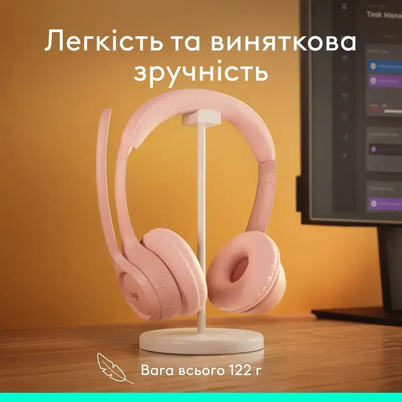 Гарнітура Logitech Zone 300 Rose - фото - №7