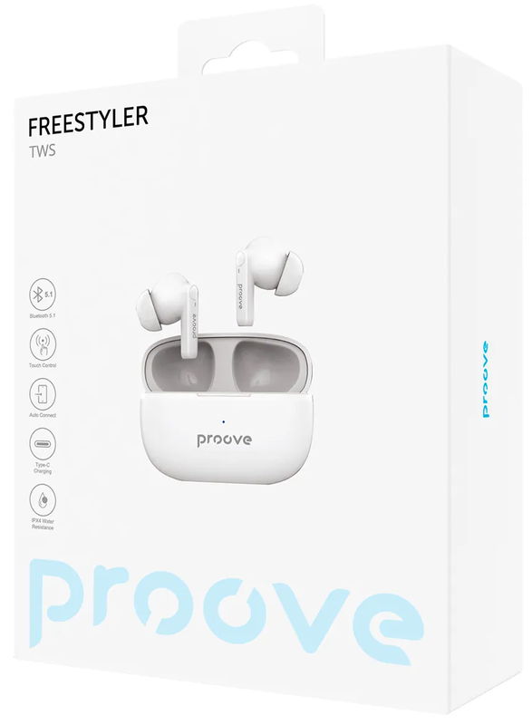 Бездротові навушники Proove Freestyler TWS (White) фото