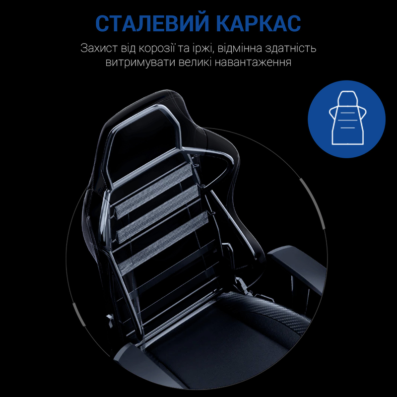 Ігрове крісло Anda Seat Luna Size L (Black/Blue) AD18-44-BS-PV - фото - №13