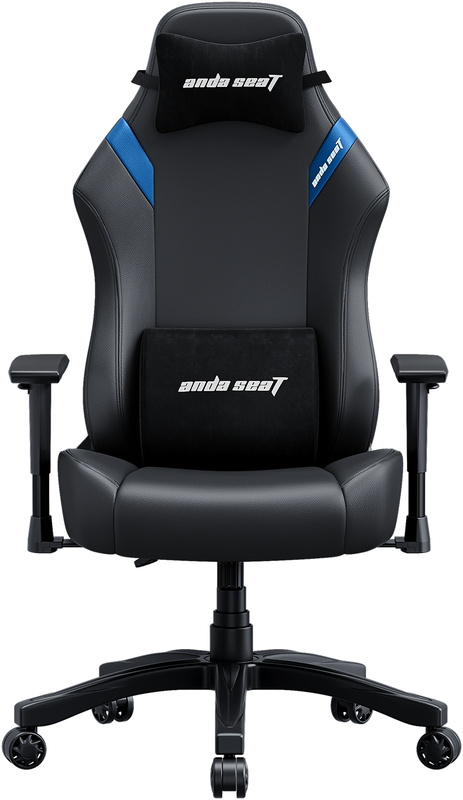 Ігрове крісло Anda Seat Luna Size L (Black/Blue) AD18-44-BS-PV - фото - №0