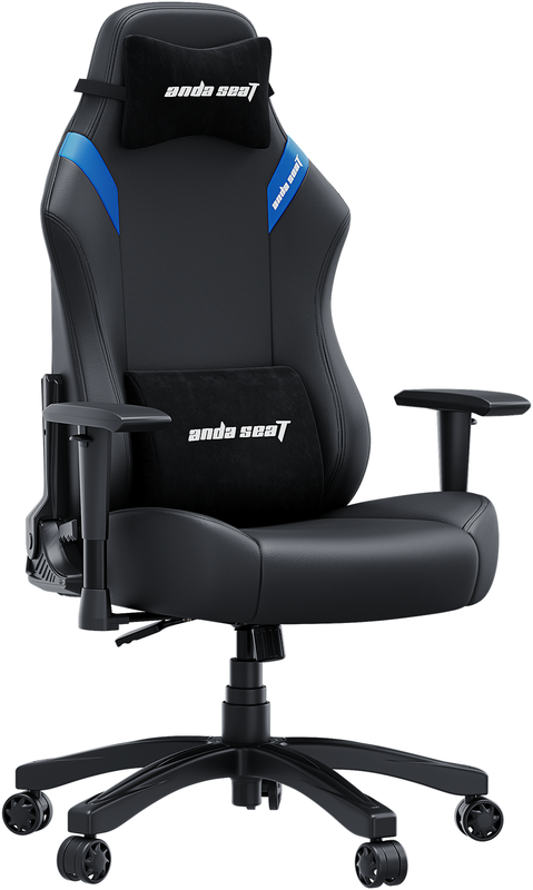 Ігрове крісло Anda Seat Luna Size L (Black/Blue) AD18-44-BS-PV - фото - №3