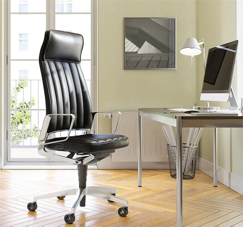 Офісне крісло Interstuhl VINTAGEis5 32V4 Leather Black - фото - №8