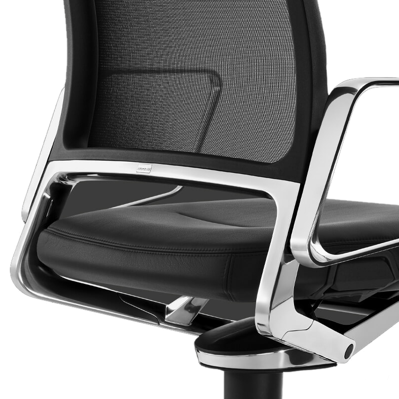 Офісне крісло Interstuhl VINTAGEis5 32V4 Leather Black - фото - №5