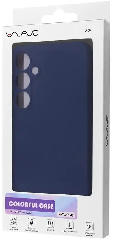 Чохол для Samsung A55 WAVE Colorful Case TPU (blue) - фото - №4