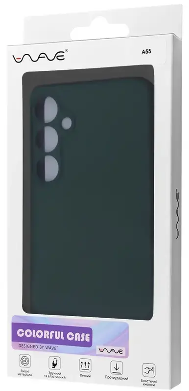Чохол для Samsung A55 WAVE Colorful Case TPU (forest green) - фото - №4