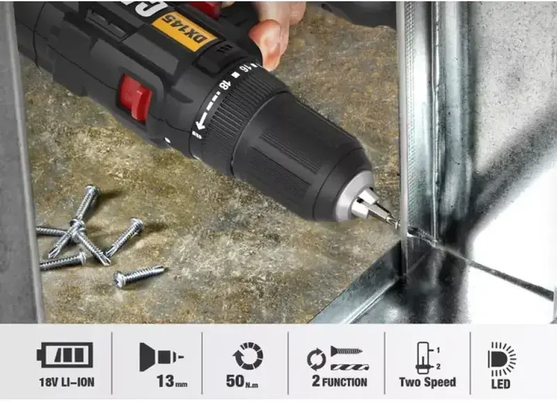 Дриль-шуруповерт акумуляторний CAT DX145 - фото - №2