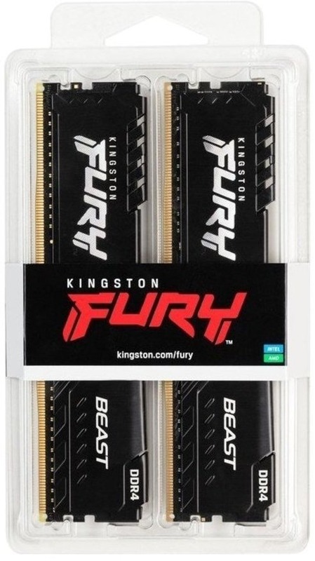 Оперативна пам'ять Kingston Fury Beast DDR4 3200 32GB (KF432C16BBK2/32) - фото - №5