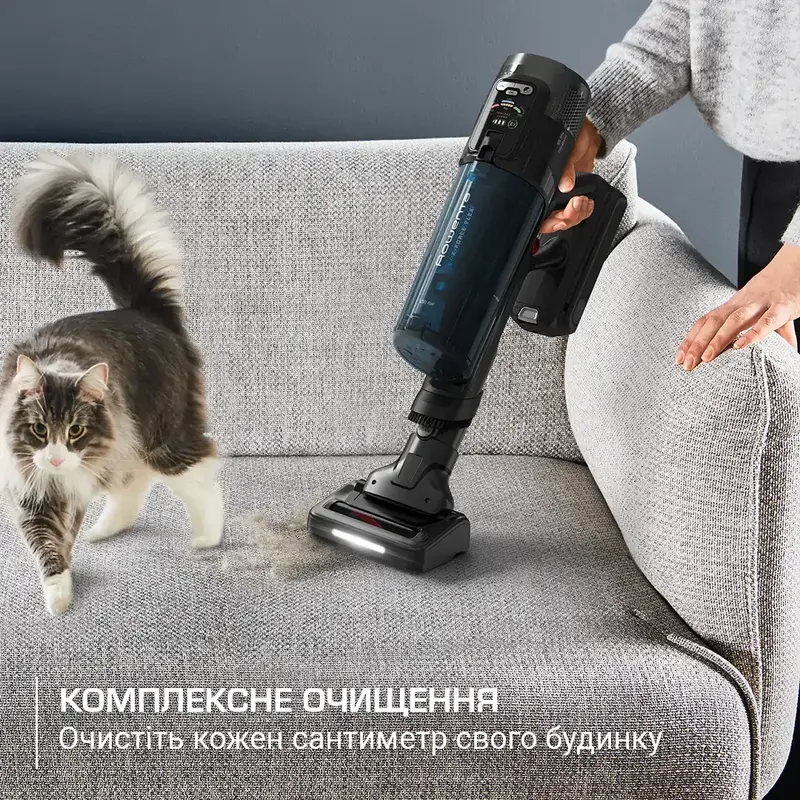 Пилосос акумуляторний Rowenta X-Force Flex 13.60 Animal Aqua RH9AD1WO - фото - №6