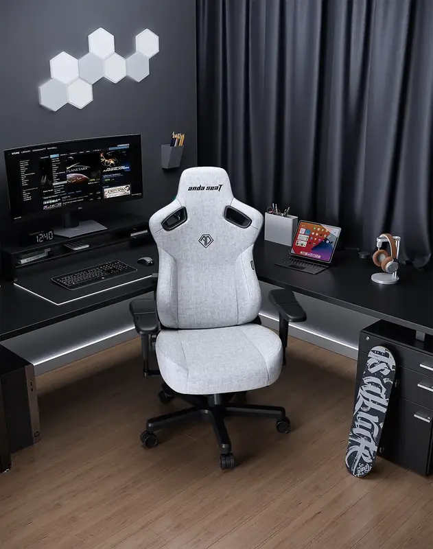 Ігрове крісло Anda Seat Kaiser 3 Pro Size XL (Grey Fabric) AD12YDC-XL-01-G-PV/F-G02 - фото - №8
