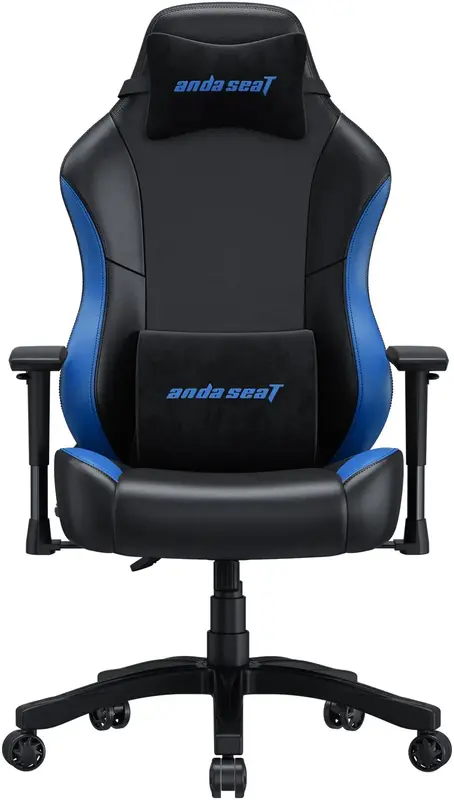 Ігрове крісло Anda Seat Luna Size L Black/Blue PVC (AD18-48-BS-PV) фото