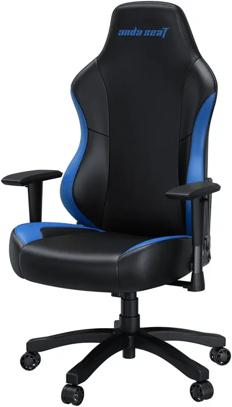 Ігрове крісло Anda Seat Luna Size L Black/Blue PVC (AD18-48-BS-PV) фото