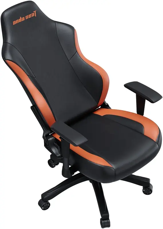 Ігрове крісло Anda Seat Luna Size L Black/Orange PVC (AD18-48-BR-PV) - фото - №6