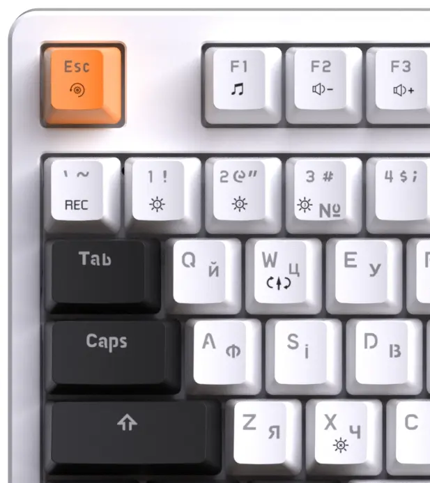 Клавиатура игровая GamePro MK170W Hot-Swap RGB (White) фото