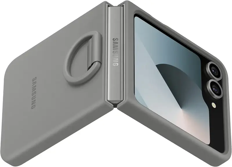 Чохол для Samsung Galaxy Flip 6 Silicone Case Gray (EF-PF741TJEGUA) - фото - №4