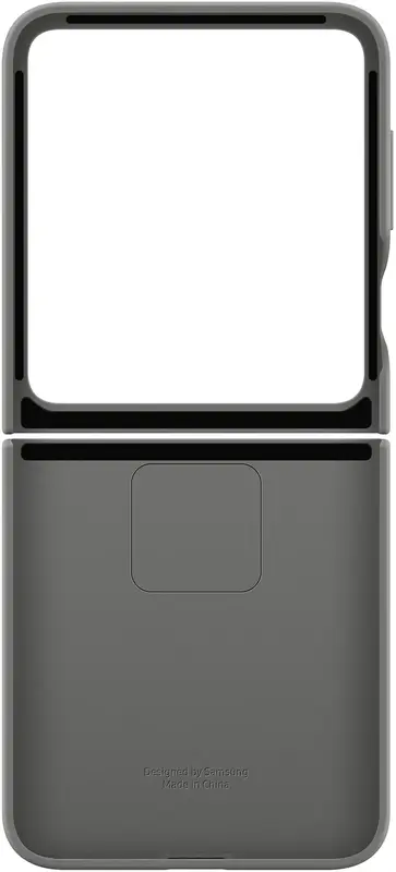Чохол для Samsung Galaxy Flip 6 Silicone Case Gray (EF-PF741TJEGUA) - фото - №5