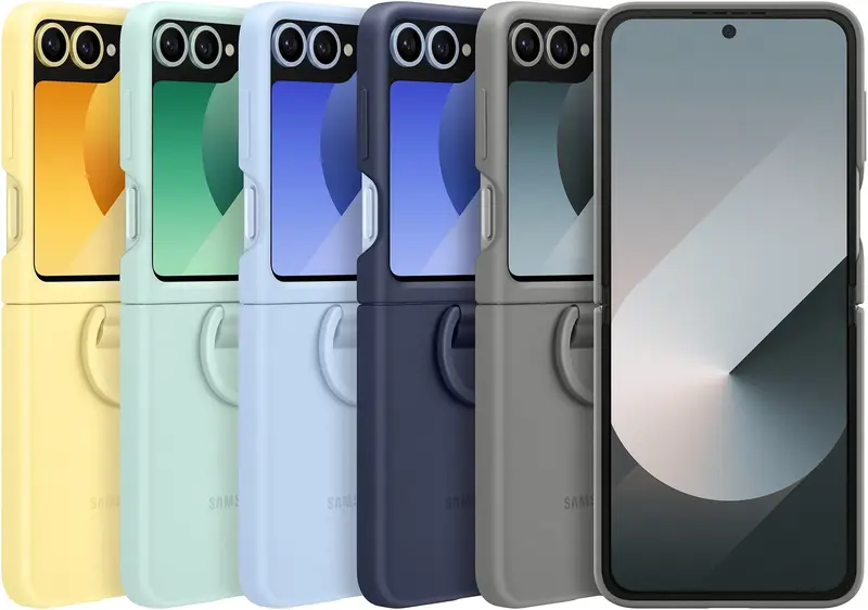 Чохол для Samsung Galaxy Flip 6 Silicone Case Gray (EF-PF741TJEGUA) - фото - №6