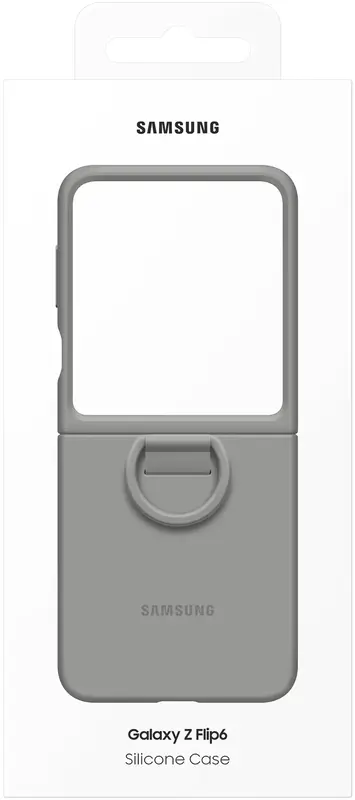 Чохол для Samsung Galaxy Flip 6 Silicone Case Gray (EF-PF741TJEGUA) - фото - №7