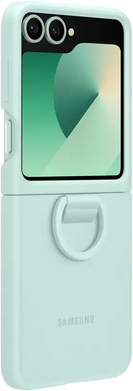 Чохол для Samsung Galaxy Flip 6 Silicone Case Mint (EF-PF741TMEGUA) - фото - №3