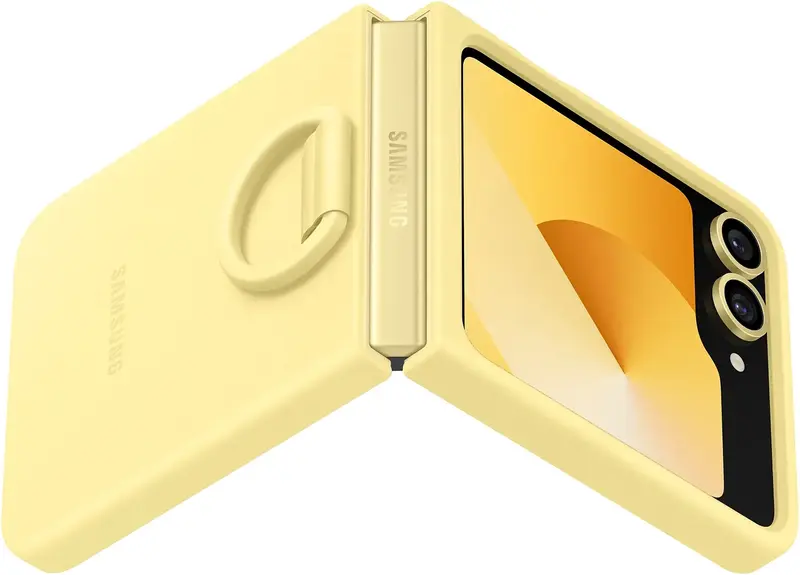 Чохол для Samsung Galaxy Flip 6 Silicone Case Yellow (EF-PF741TYEGUA) - фото - №4