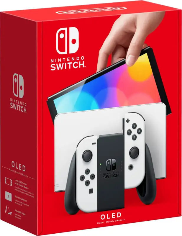 Игровая консоль Nintendo Switch OLED Model (White set) фото