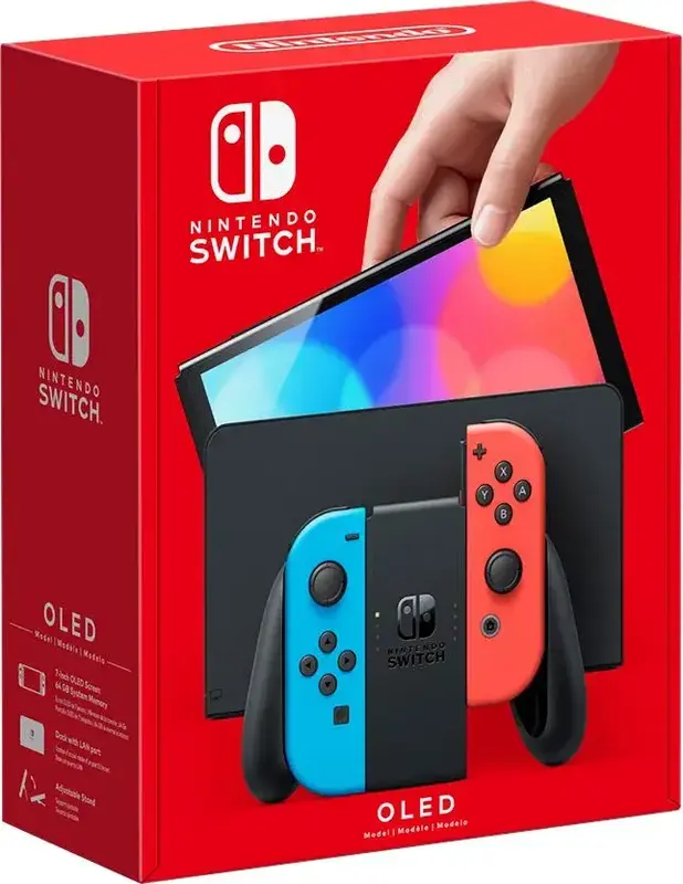 Игровая консоль Nintendo Switch OLED Model (Neon Blue/Neon Red set) фото