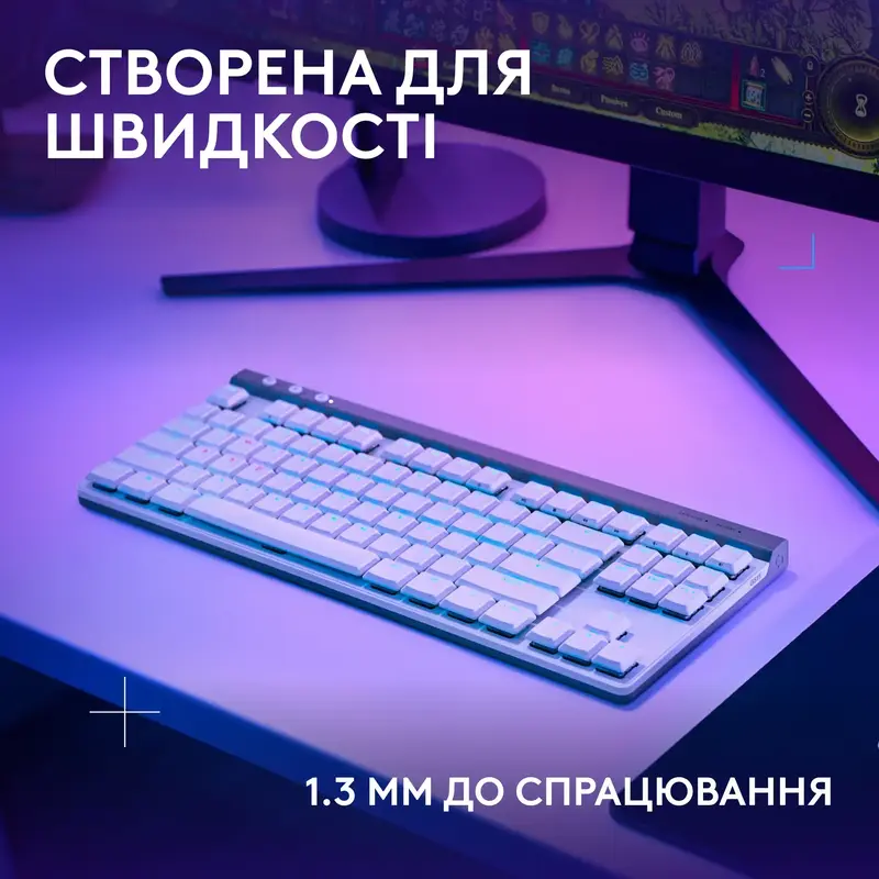 Ігрова клавіатура Logitech G515 LIGHTSPEED White - фото - №2