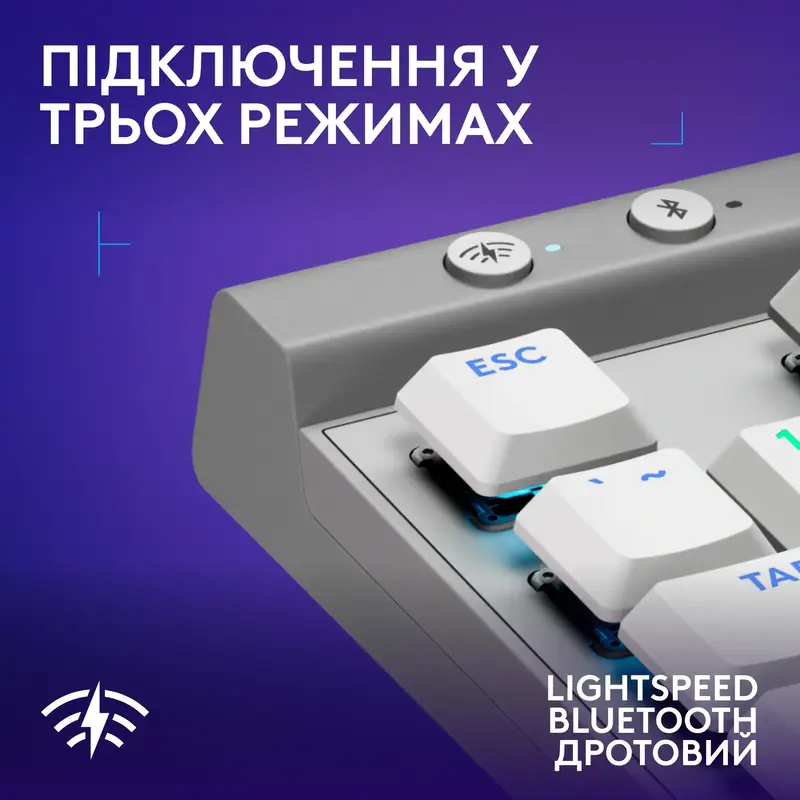 Ігрова клавіатура Logitech G515 LIGHTSPEED White - фото - №4