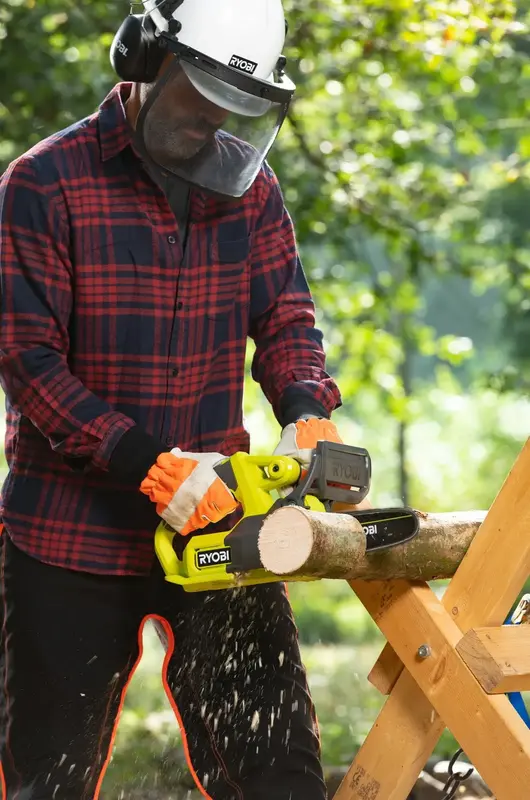 Пила ланцюгова акумуляторна Ryobi RY18CS20A-0 18V ONE+ шина 20см (без АКБ та ЗП) - фото - №9