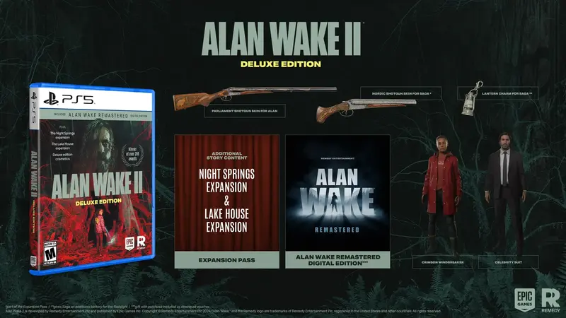 Диск Alan Wake 2 Deluxe Edition (Blu-ray) для PS5 - фото - №2