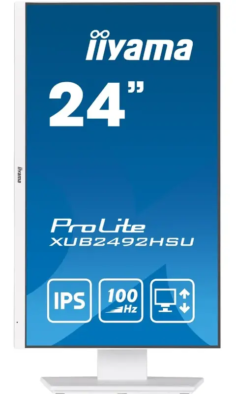 Монітор 23.8" Iiyama XUB2492HSU-W6 - фото - №3